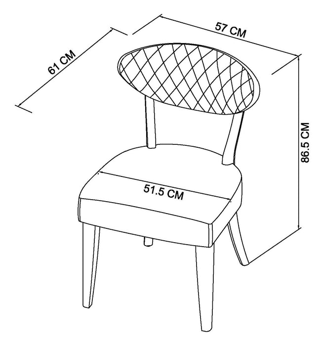 Ellipse Rustic Oak Upholstered Chair