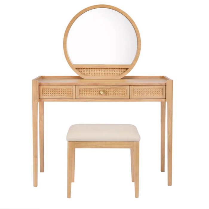 Baker Bali Dressing Table Complete set including stool and mirror