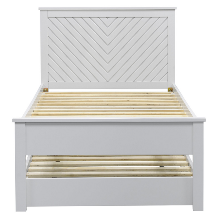 Chevron Painted Guest bed