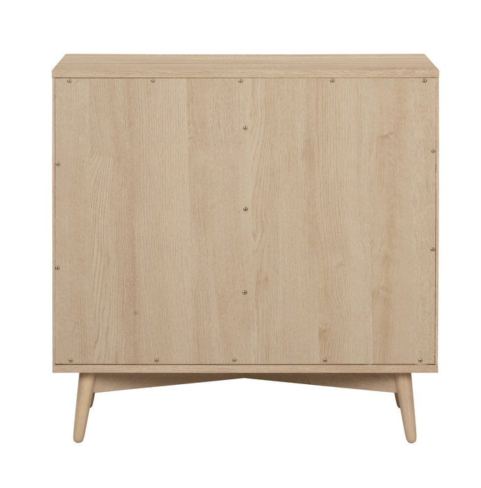 Enzo Oak 3 Drawer Grooved Chest