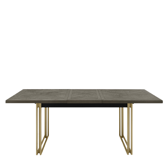 Athena Fumed Oak 4-6 Extension Dining Table