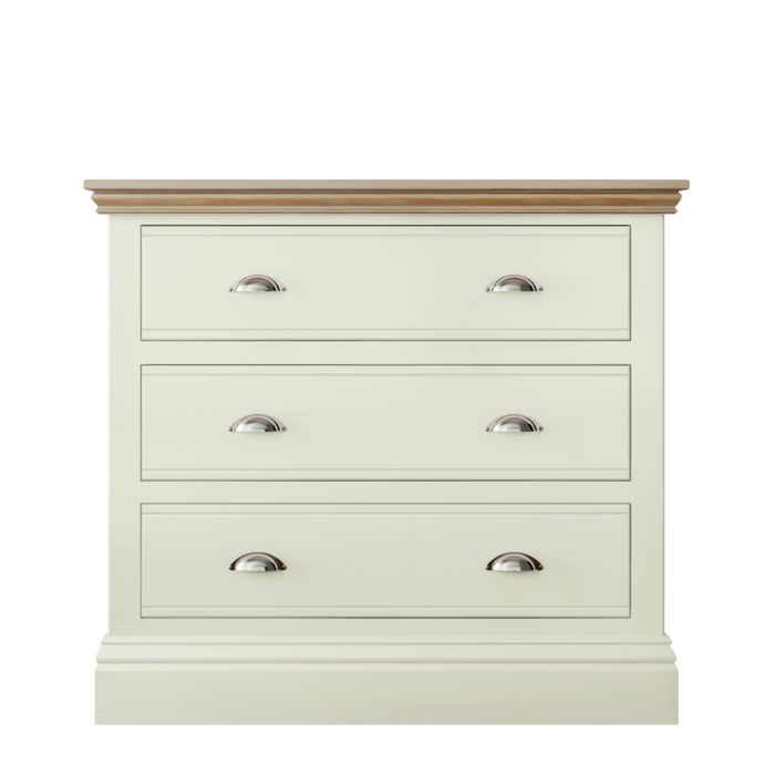 New England Painted 3 Drawer Chest Large