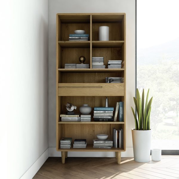 Homestyle GB Scandic Oak Large Bookcase