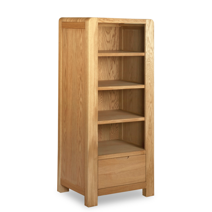 Bergen oak Bookcase with drawer