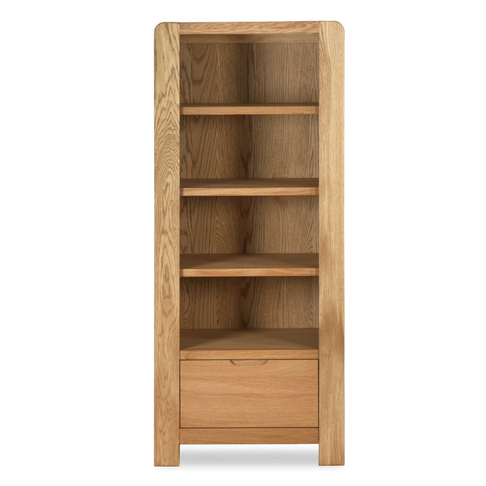 Bergen oak Bookcase with drawer