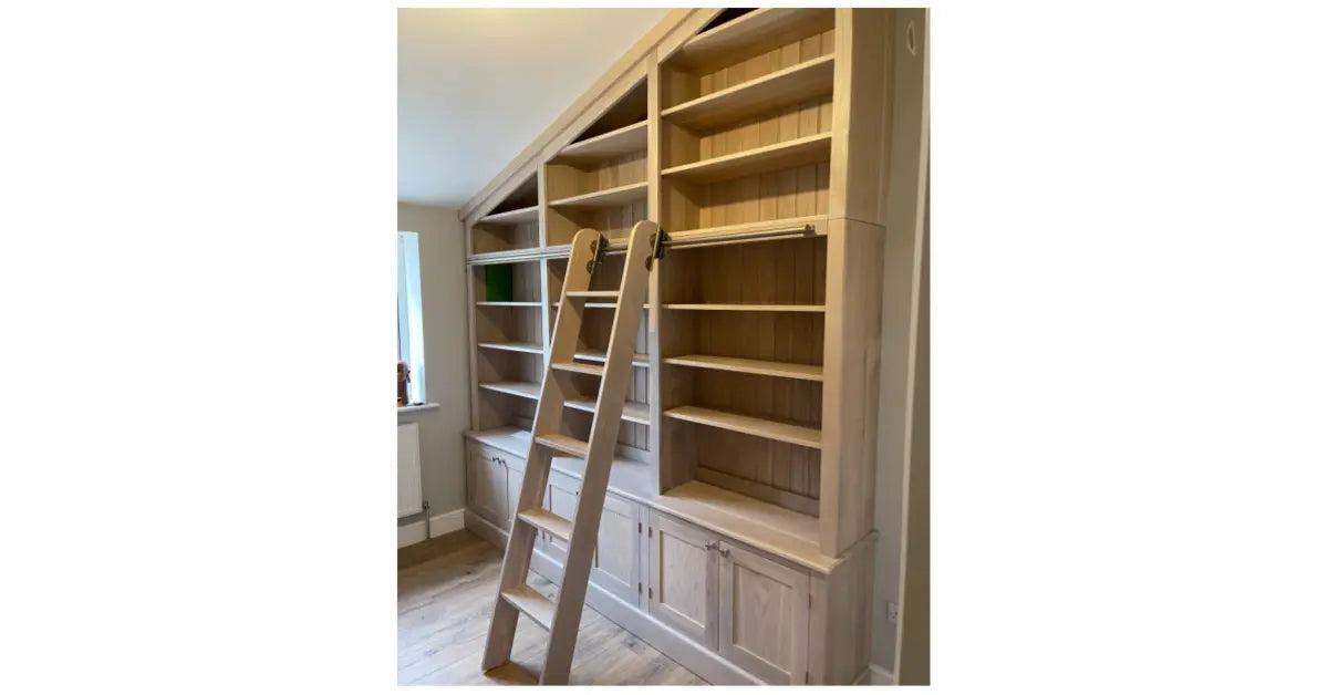 Solid oak Made2measure library bookcase