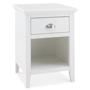 Hampstead White 1 Drawer Bedside Table