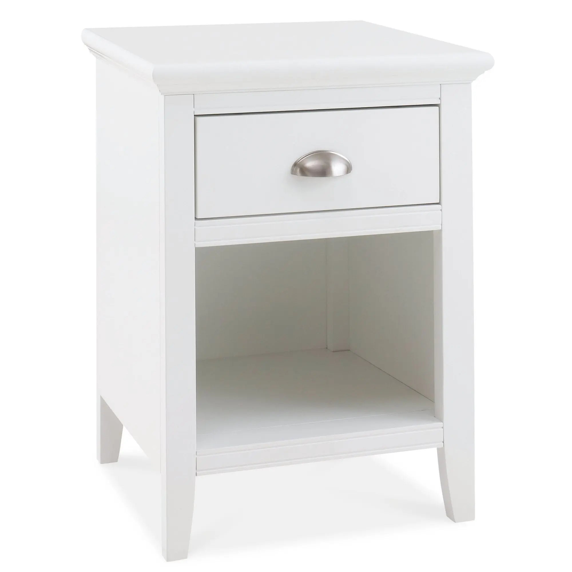 Hampstead White 1 Drawer Bedside Table