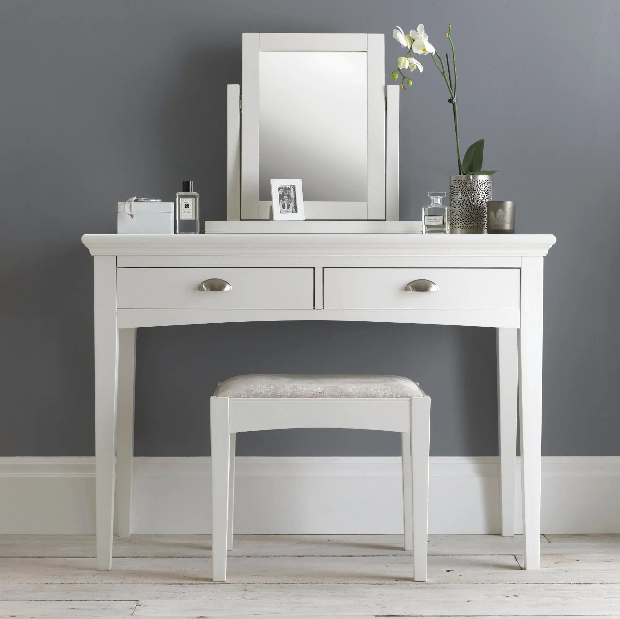 Hampstead White Dressing table Set