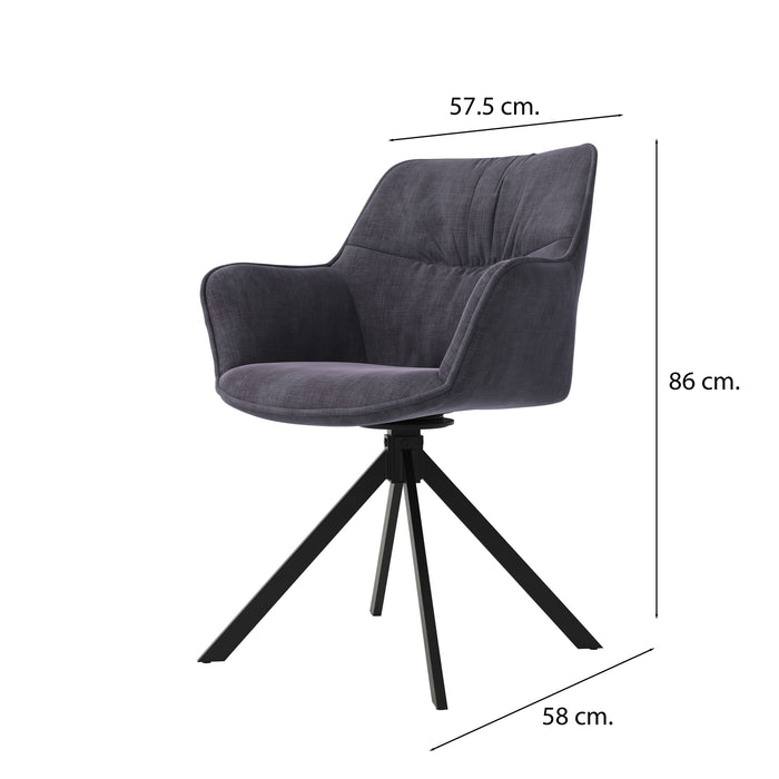 Graphite Swivel Chair