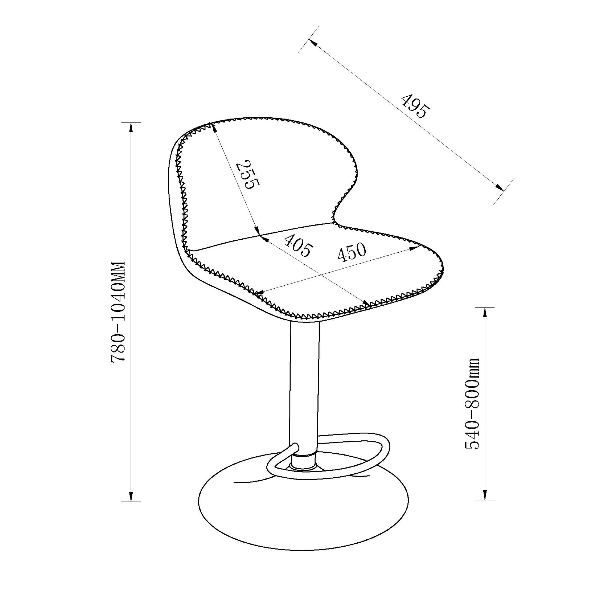 Rosso - Olive Vintage Faux Leather Gas Lift Swivel Barstool (Pair)