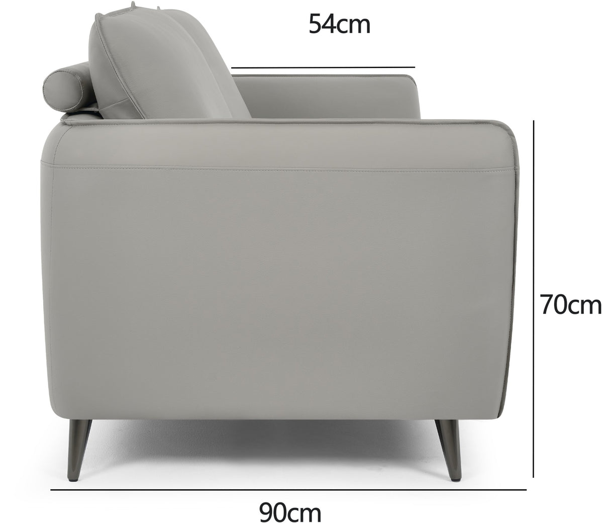 Atlas - 3 Seater Sofa in Light Grey