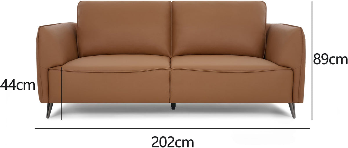 Atlas - 3 Seater Sofa in Tan