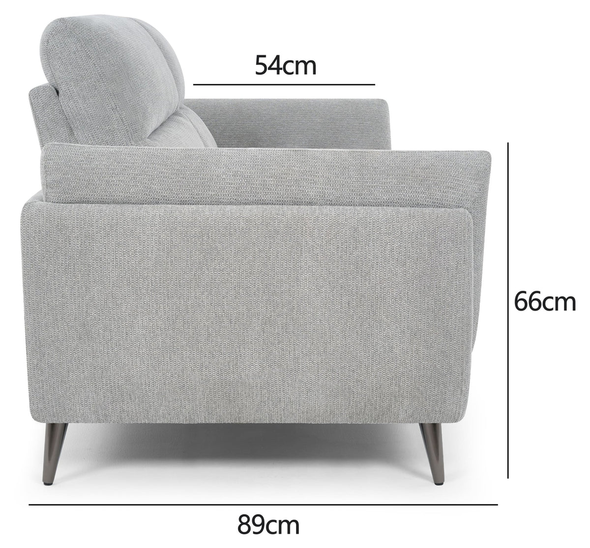 Mara - 3 Seater Sofa in Light Grey
