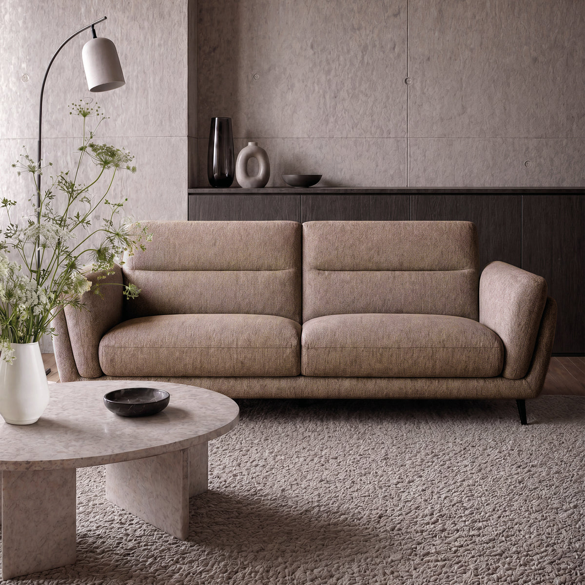 Mara - 3 Seater Sofa in Oatmeal