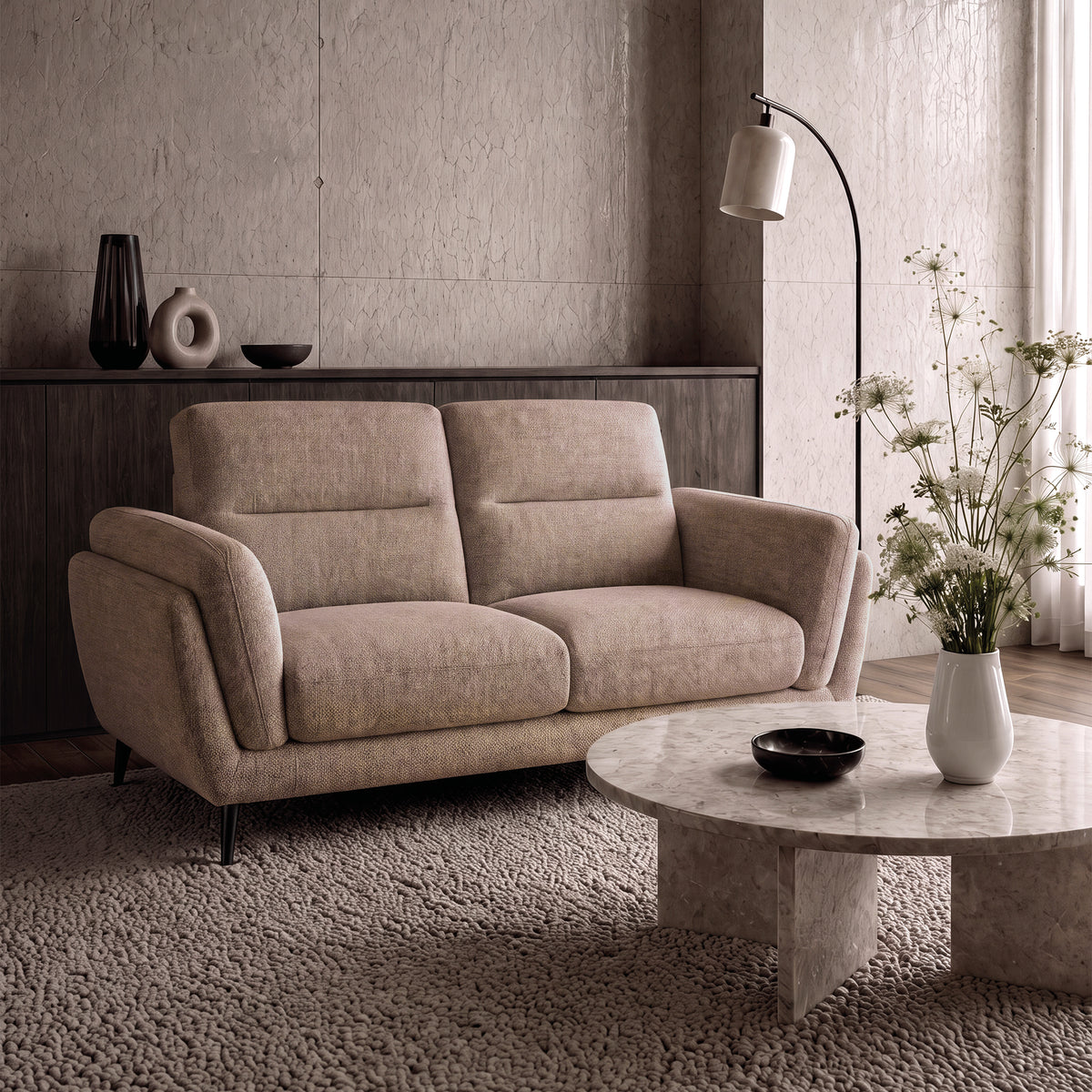 Mara - 2 Seater Sofa in Oatmeal