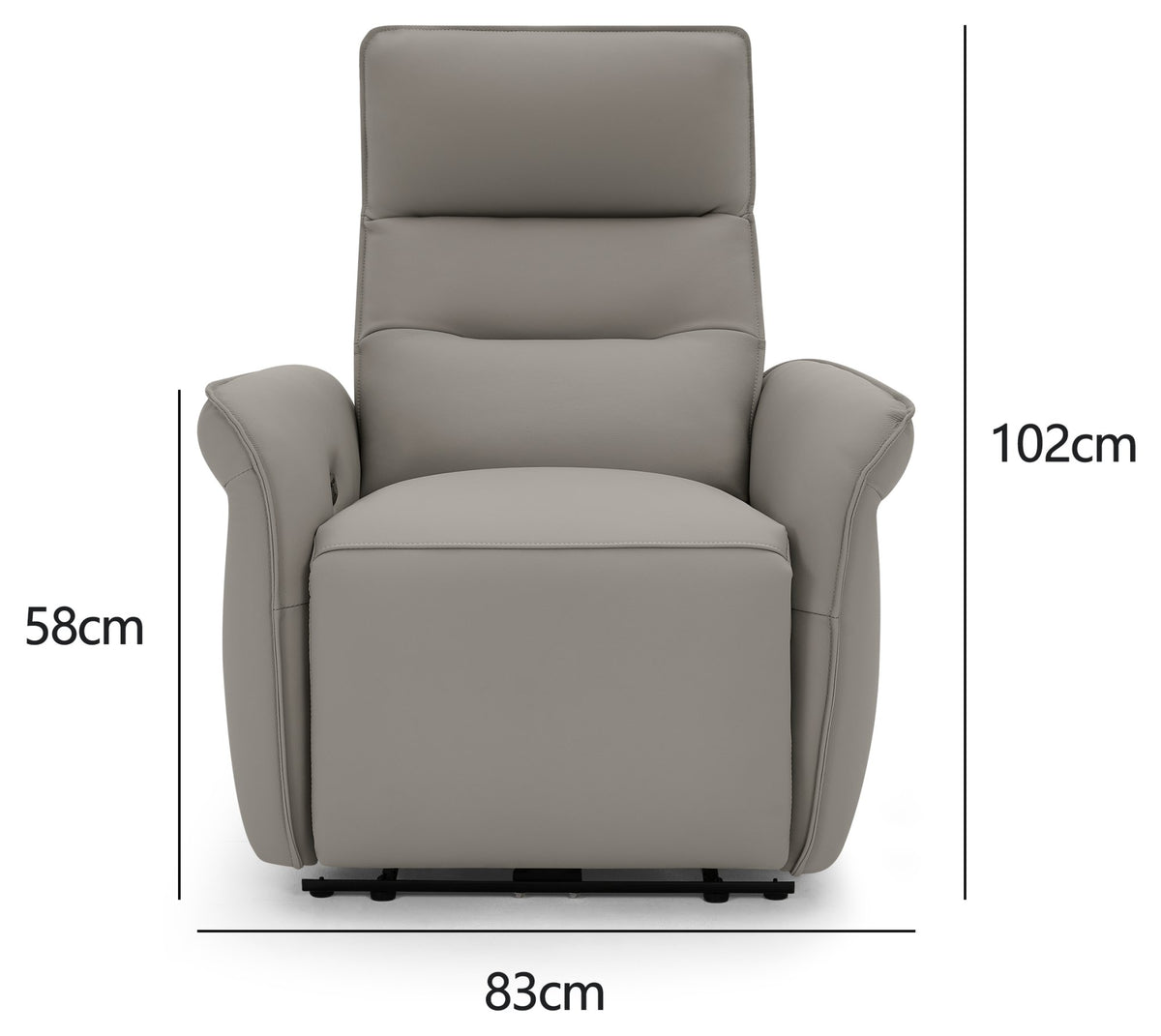 Enzo - Power Recliner Armchair in Grey !! New In !!