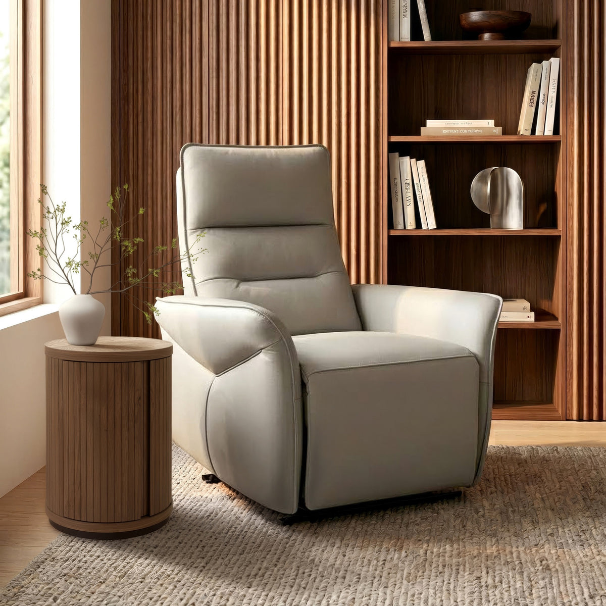 Enzo - Power Recliner Armchair in Grey !! New In !!