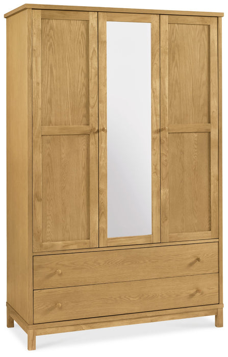 Atlanta Oak Triple Wardrobe