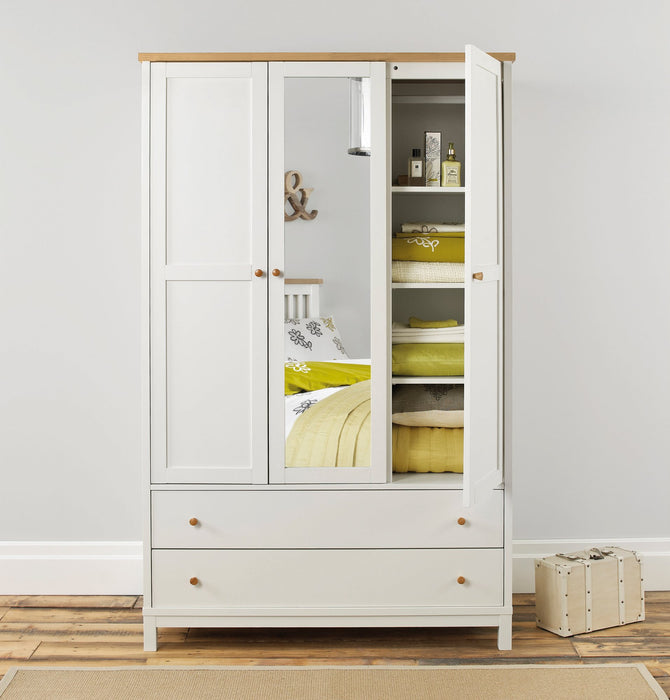 Atlanta Oak Triple Wardrobe