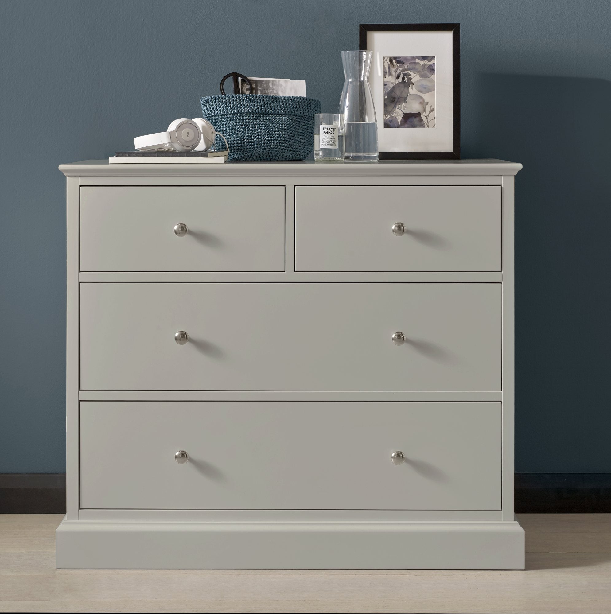 Ashby Soft Grey 2+2 Drawer Chest