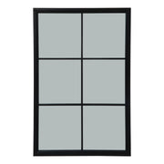 Black Wood XL Window Mirror