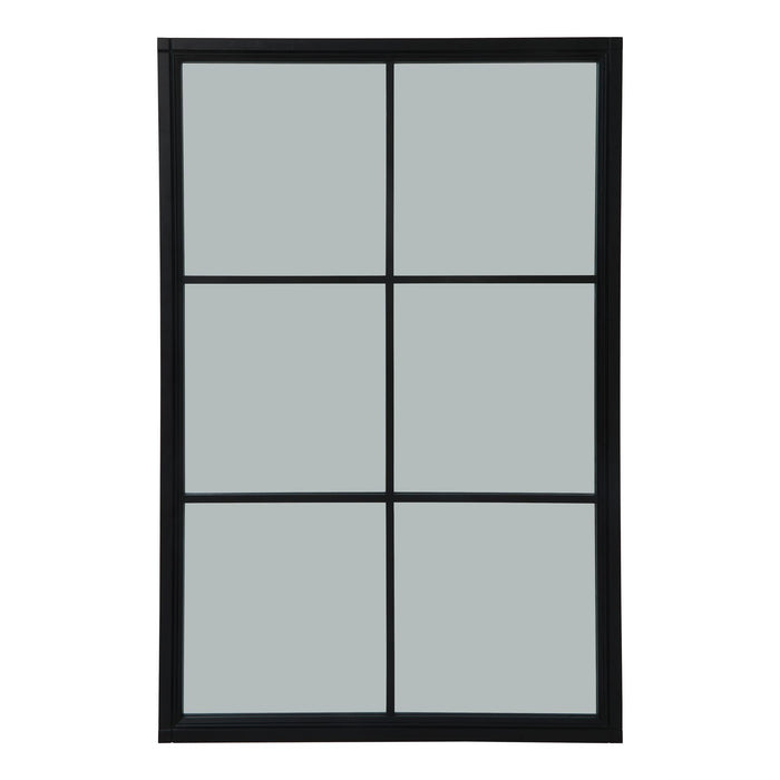 Black Wood XL Window Mirror