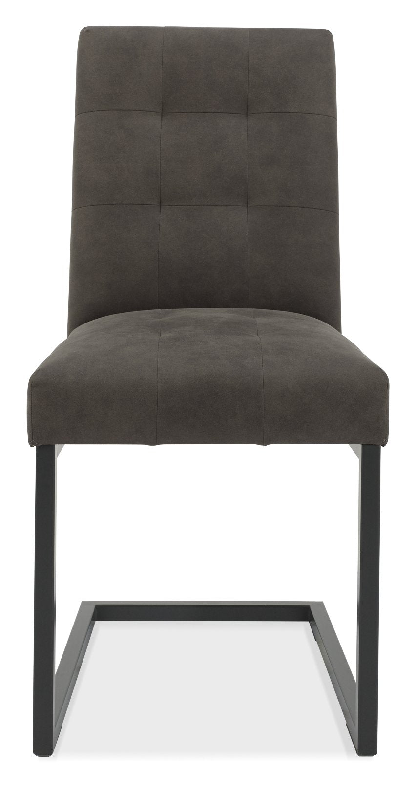 Indus Uph Cantilever Chair - Dark Grey Fabric