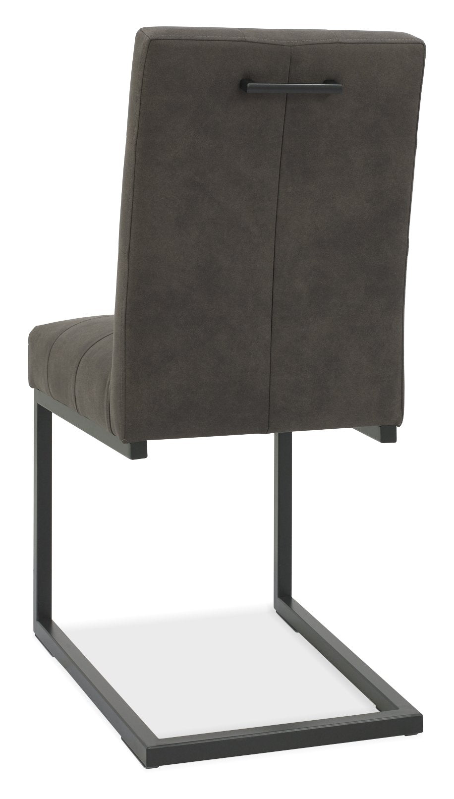Indus Uph Cantilever Chair - Dark Grey Fabric