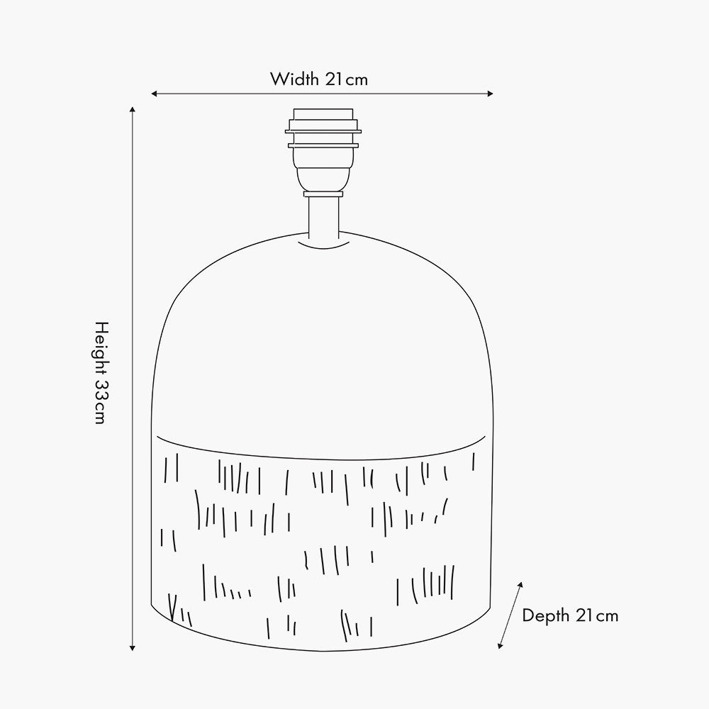 Black and Natural Stoneware Table Lamp/shade