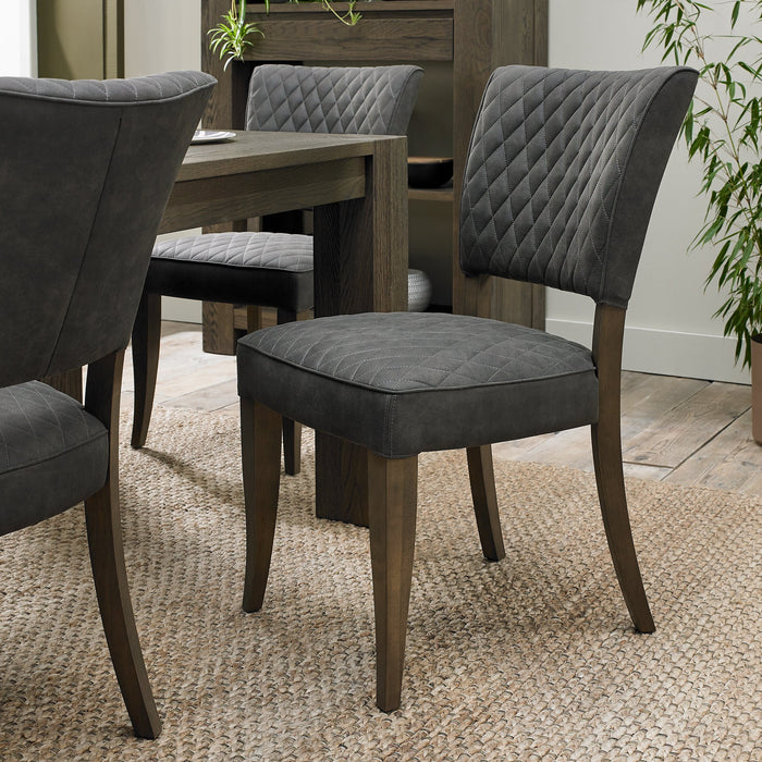 Logan Fumed Oak Upholstered Chair