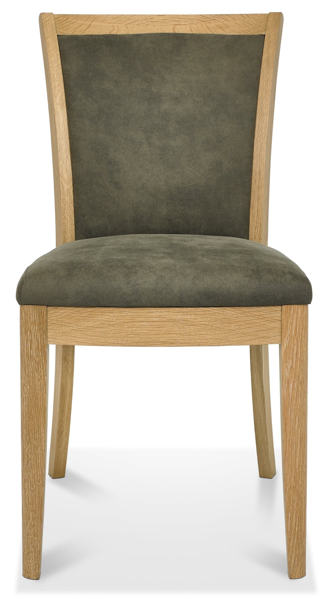 Chester Oak Upholstered Chair - Mocha Fabric