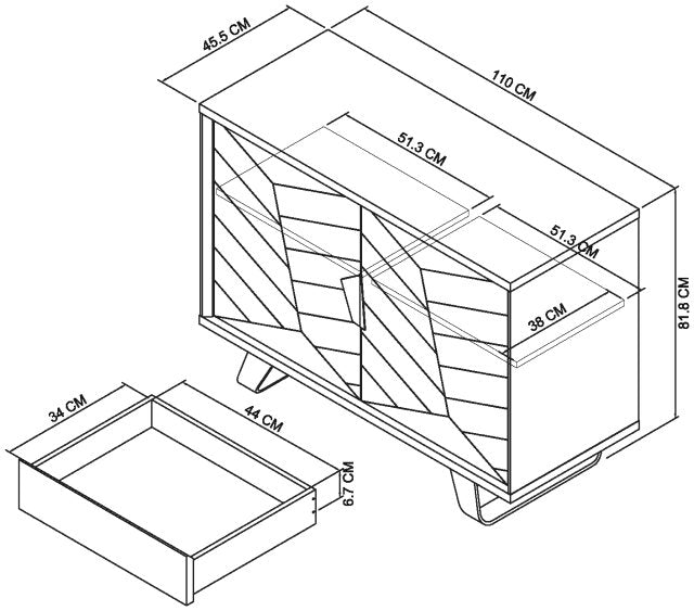 Emerson Narrow Sideboard