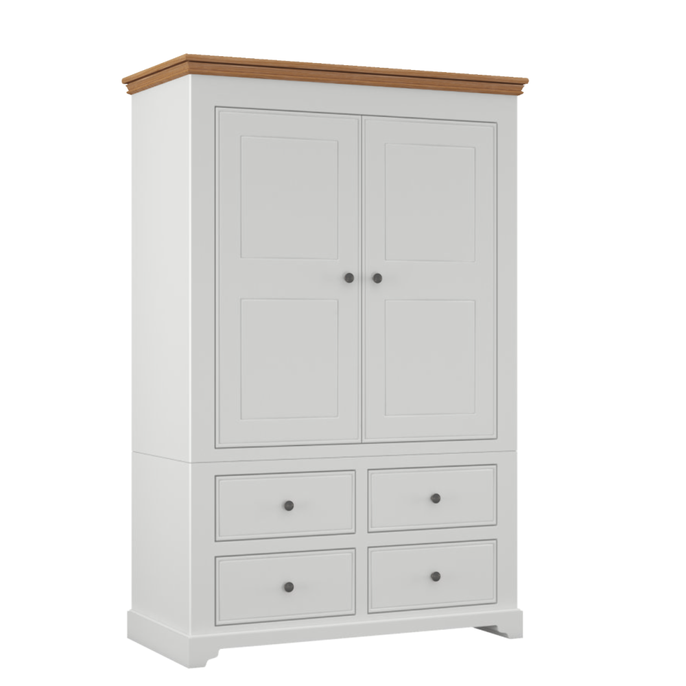 Inspiration Painted 2 Door/4 Drawer Wardrobe