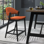 Camden Peppercorn Upholstered Bar Stool