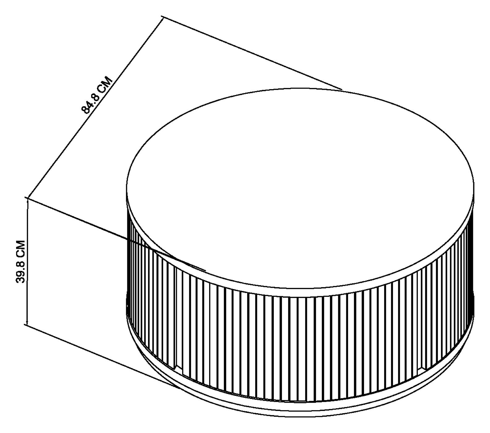 Vega Grey Oiled Oak & Peppercorn Round Coffee Table