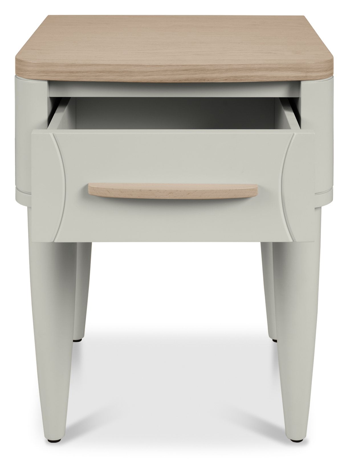 Larsen Scandi Oak & Soft Grey 2 Drawer Nightstand New!! (Clearance)