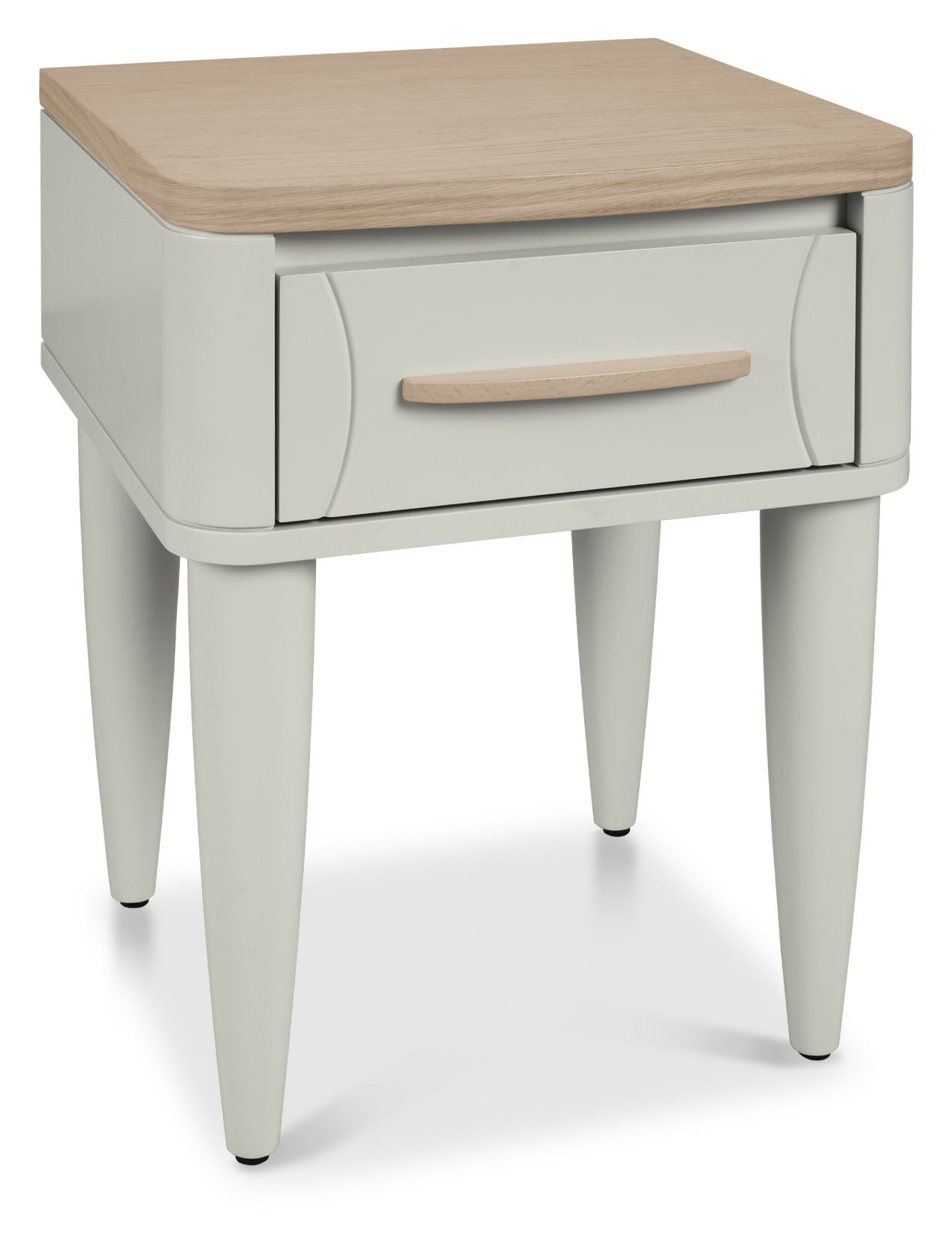 Larsen Scandi Oak & Soft Grey 2 Drawer Nightstand New!! (Clearance)