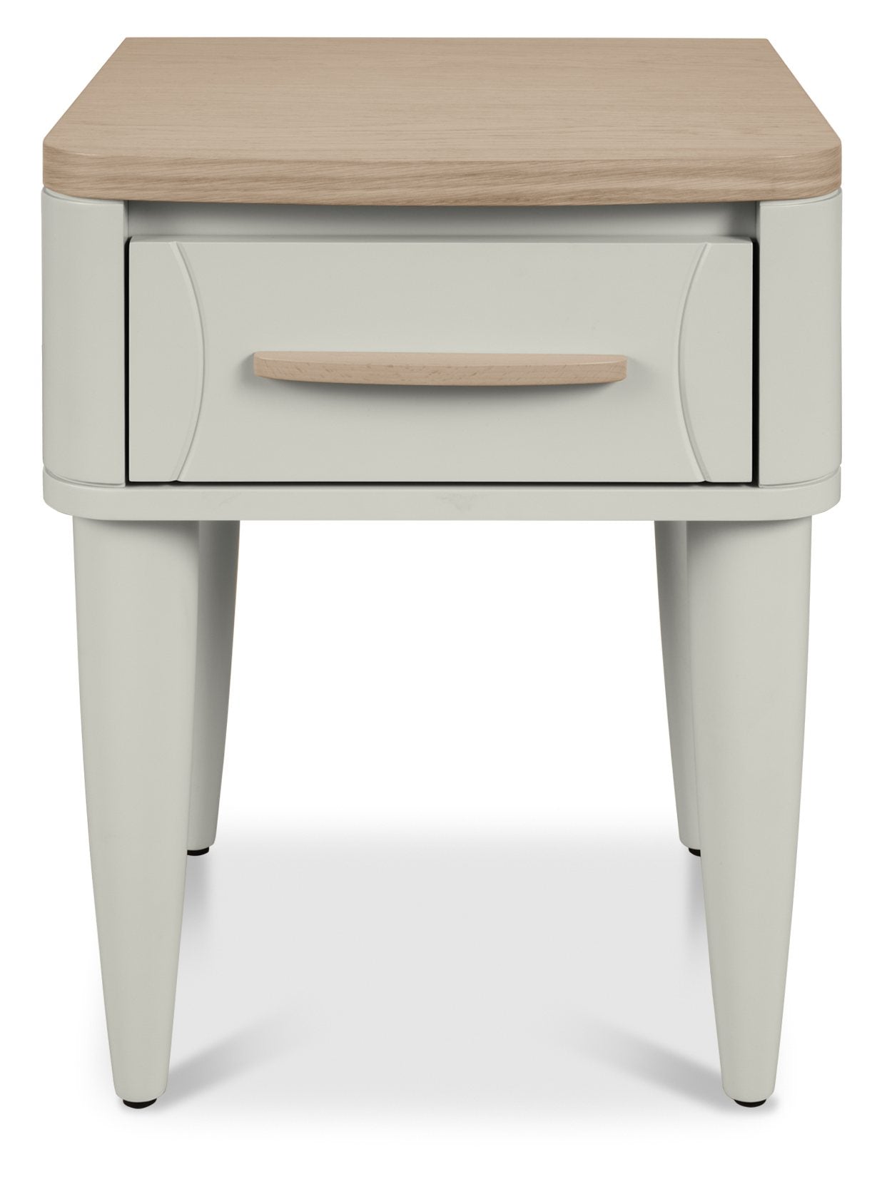 Larsen Scandi Oak & Soft Grey 2 Drawer Nightstand New!! (Clearance)