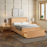 KENJI Oak Storage Bedstead