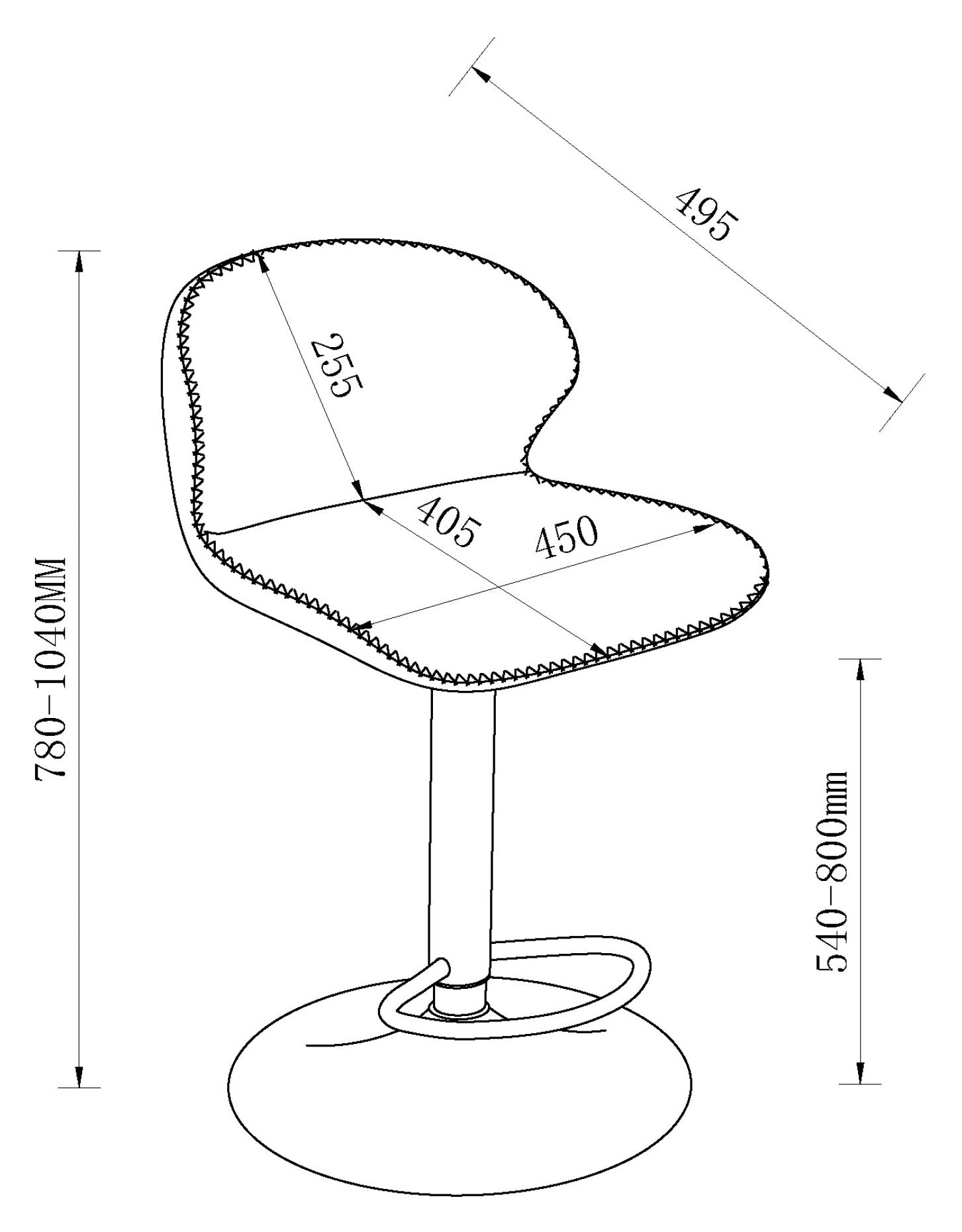 Rosso - Stone Vintage Faux Leather Gas Lift Swivel Barstool (Pair)