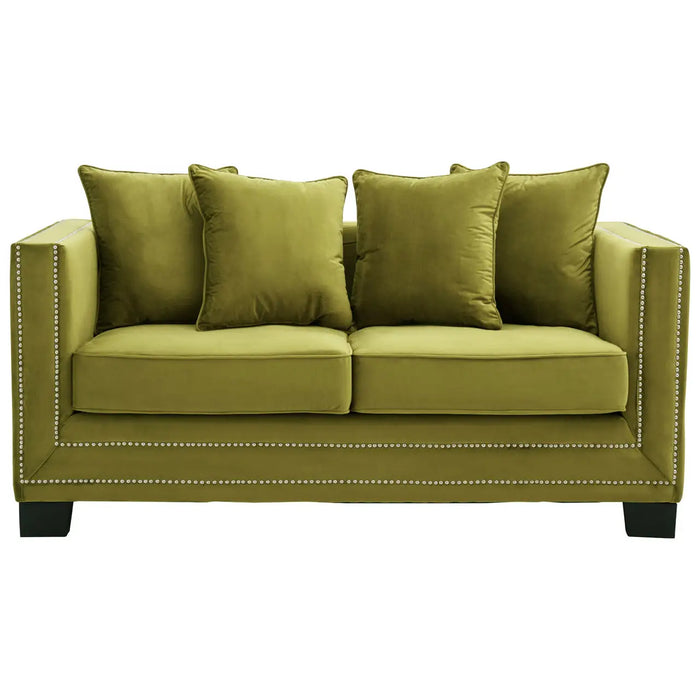 Sofia 2 Seat Moss Velvet Sofa