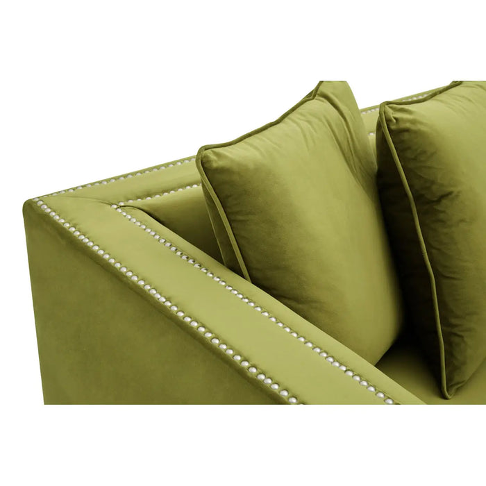 Sofia 2 Seat Moss Velvet Sofa