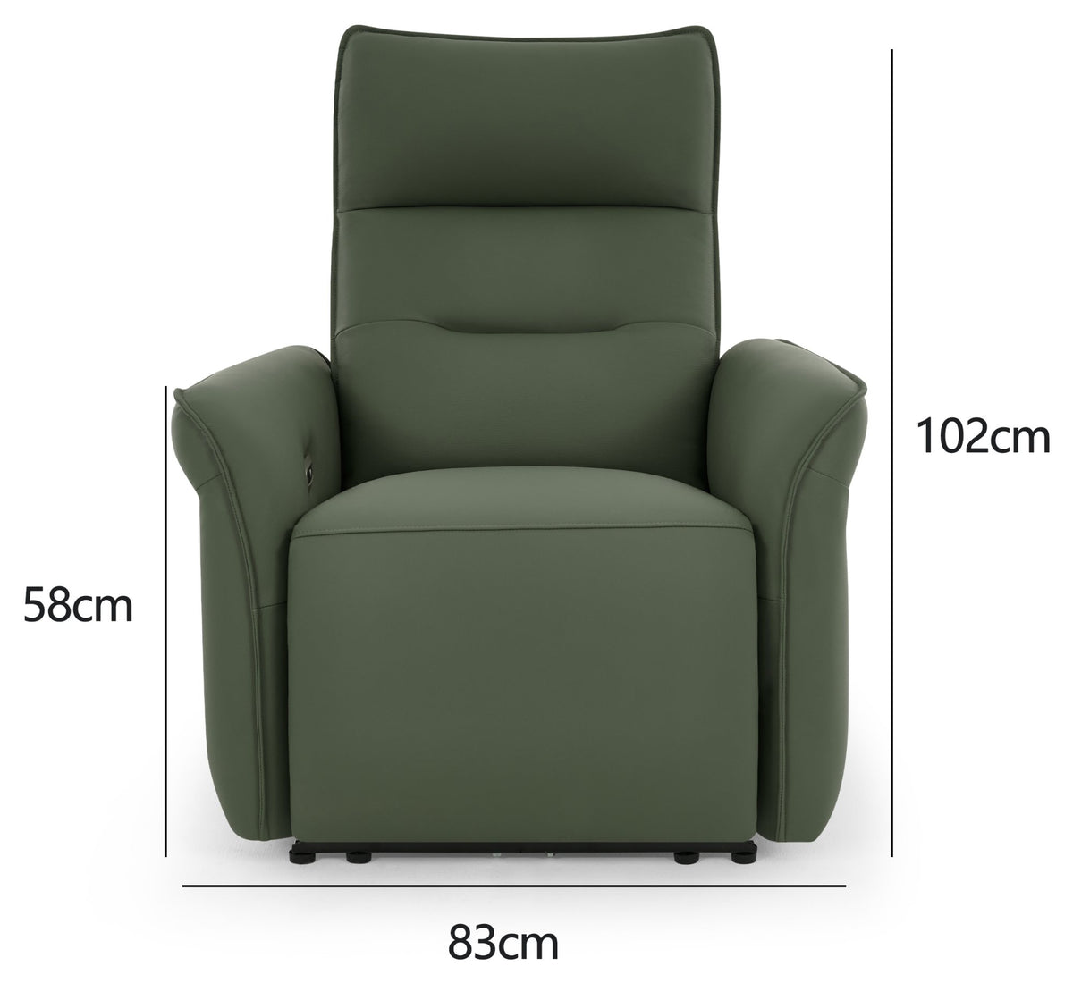 Enzo - Power Recliner Armchair in Green !! New In !!