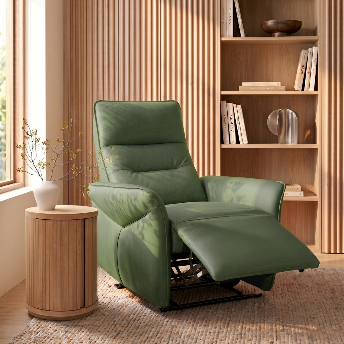 Enzo - Power Recliner Armchair in Green !! New In !!