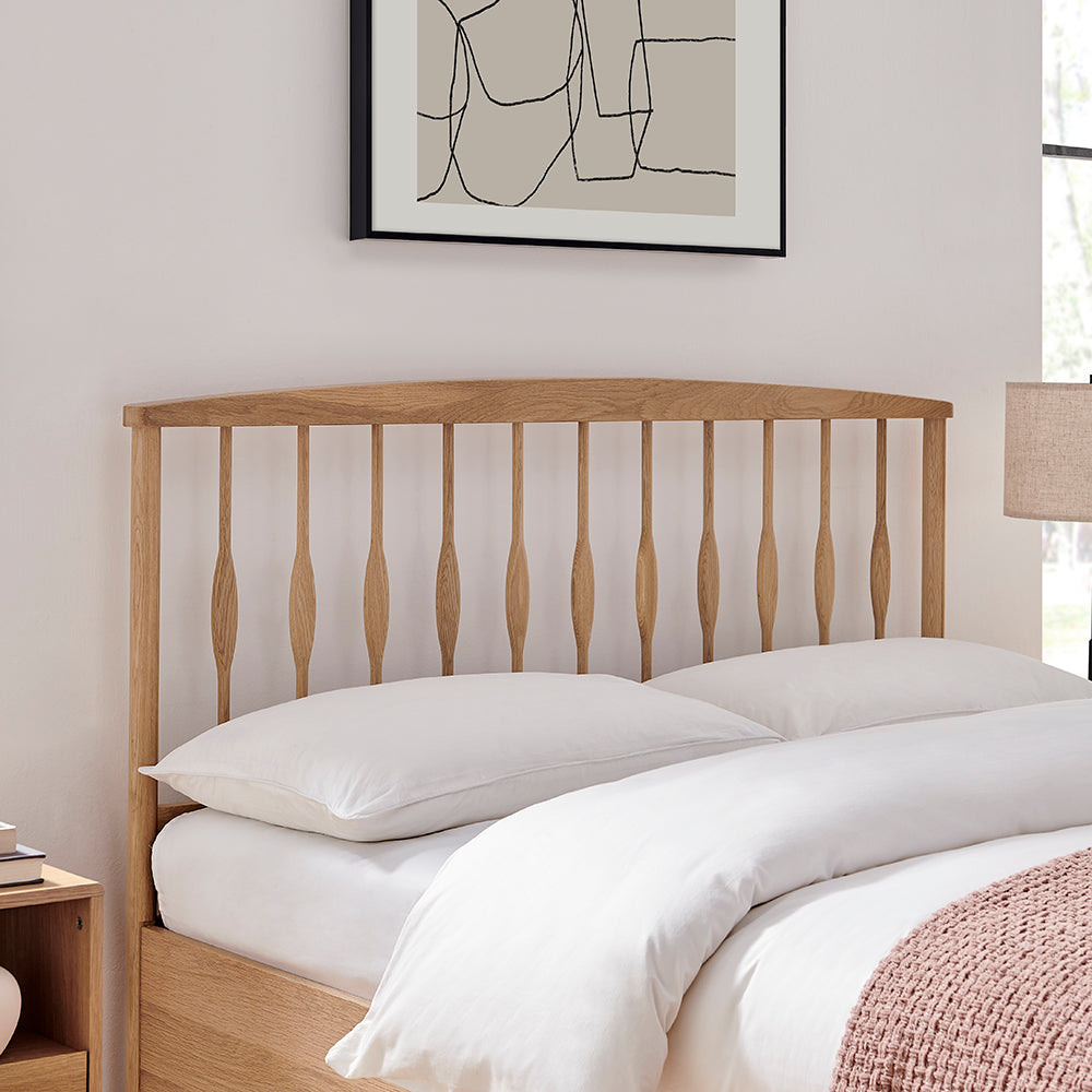 JUNO Oak Storage Bedstead