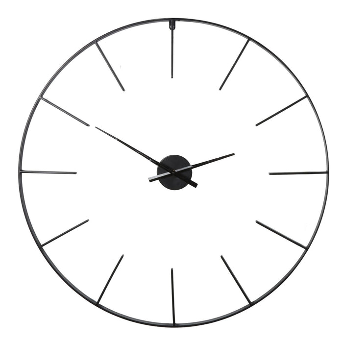 Tiverton Black Skeleton Wall Clock 80cm diameter