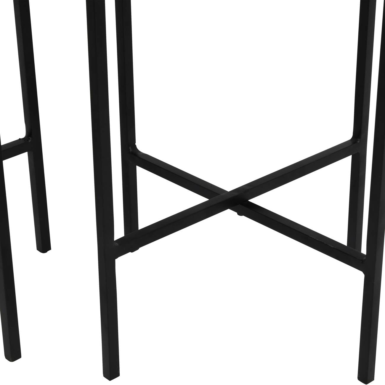 Clyde Floor Standing Brass Set of 2 Planters on Black Stands