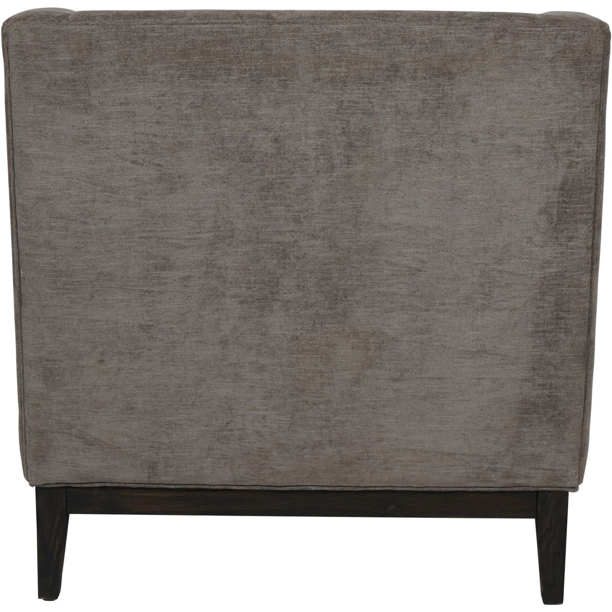 Theodore Buttoned Armchair in Warm Grey Fabric