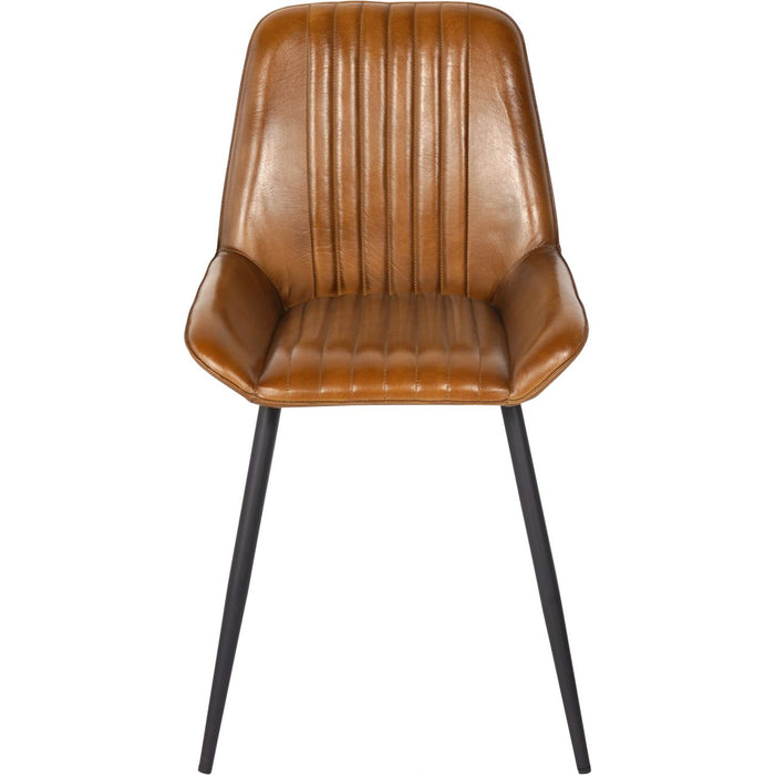 Pembroke Leather Dining Chairs in Tan